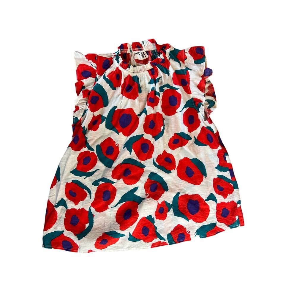 Bucket List Short and Shirt Set.  Flowered. Top is Medium Bottom is Large. - Picture 2 of 9
